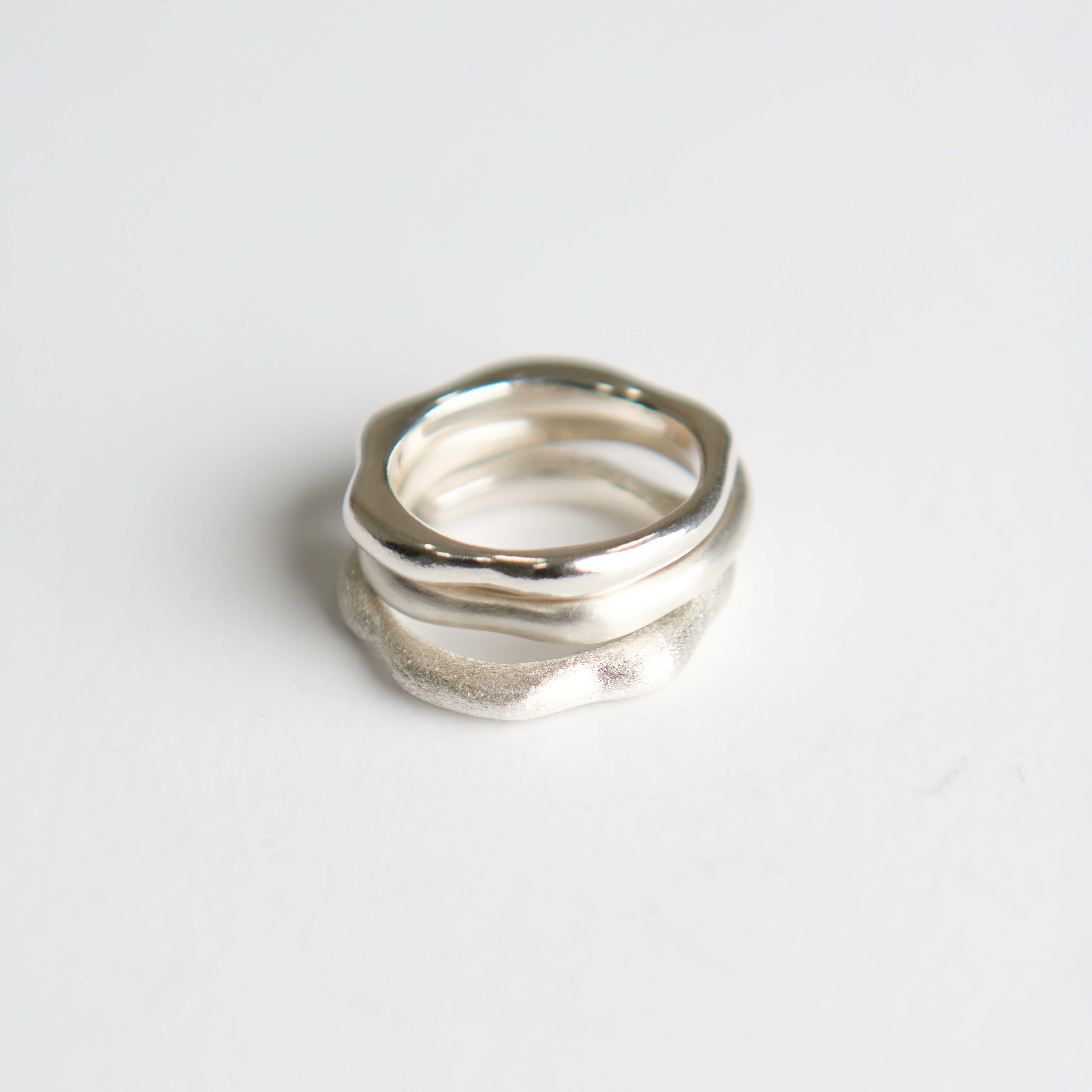 Wave texture Ring